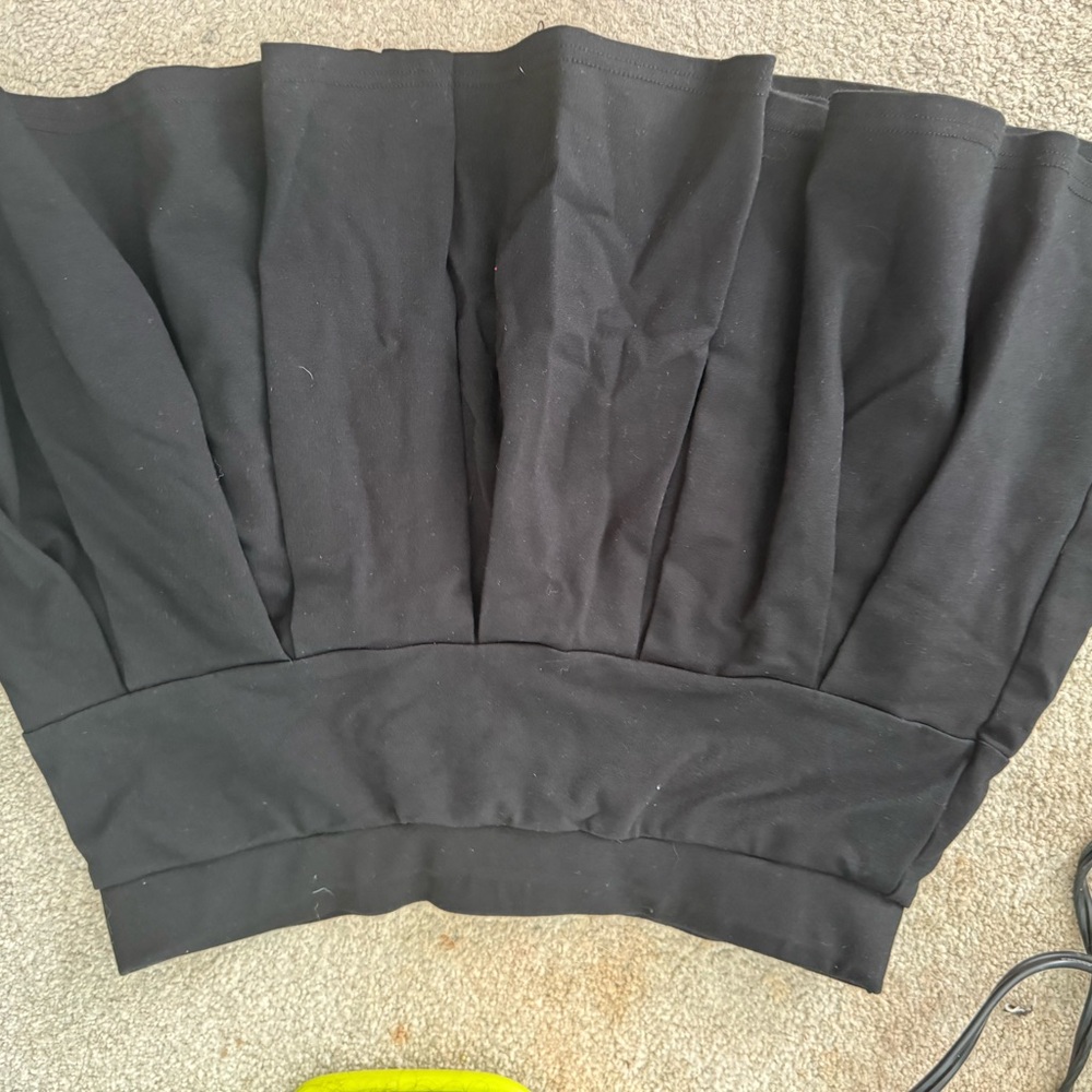 American Eagle Outfitters Black Pleated Skater Skirt